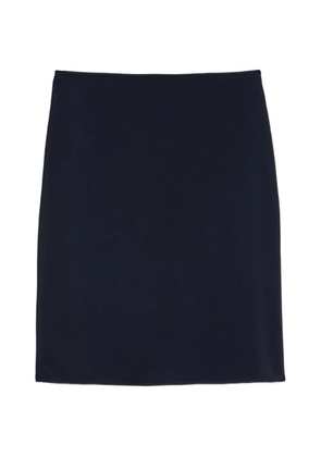 Jil Sander A-line satin mini skirt - Blue