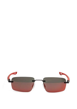 TAG Heuer rectangle rimless sunglasses - Red
