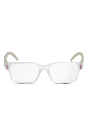 TAG Heuer rectangle-frame glasses - White