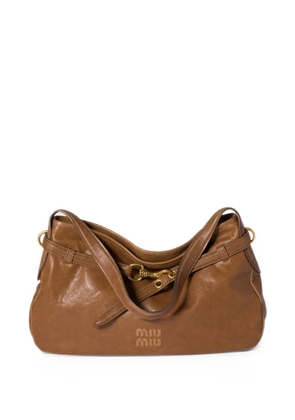 Miu Miu Aventure slouchy shoulder bag - Brown