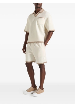 Manière De Voir Reuben crochet-knit shorts - Neutrals