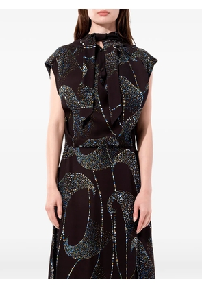 Balenciaga printed dress - Black