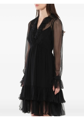 Givenchy ruffle-trim midi dress - Black