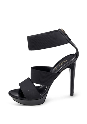 Fendi Pre-Owned strappy ankle-cuff sandals - Black