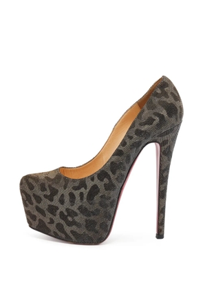 Christian Louboutin Pre-Owned 155mm Daffodile platform heeled pumps - Grey