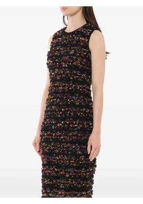 Givenchy ruffle-textured midi dress - Black