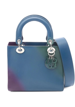 Christian Dior Pre-Owned 2010-2026 Medium Calfskin Gradient Lady Dior satchel - Blue