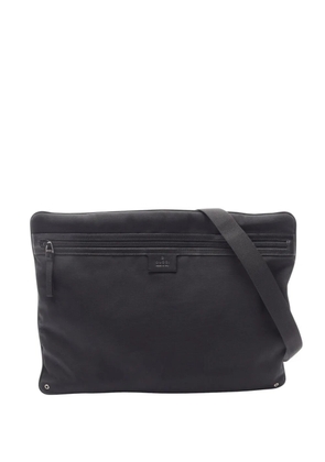 Gucci Pre-Owned 2000-2015 Canvas Flat Messenger Bag shoulder bag - Black