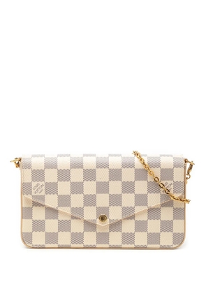 Louis Vuitton Pre-Owned 2020 Damier Azur Pochette Felicie crossbody bag - White