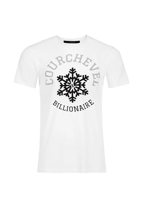 Billionaire Winter Club snowflake-print T-shirt - White