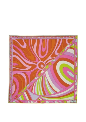 PUCCI Iride print silk scarf - Orange