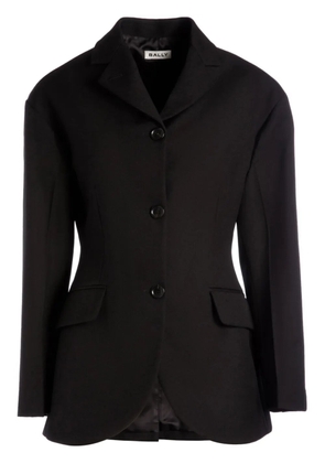 Bally fitted-waist wool jacket - Black