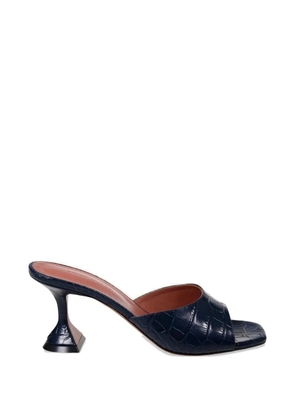 Amina Muaddi Lupita croc-effect leather sandals - Blue