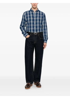 Gant check-pattern button-fastening shirt - Blue
