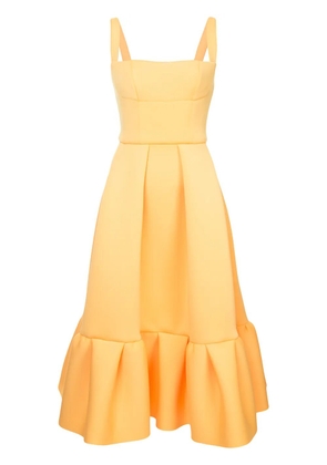 Rachel Gilbert ruffled midi dress - Yellow