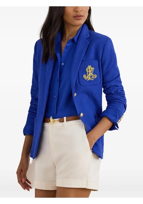 Lauren Ralph Lauren Bullion Jacquard single-breasted blazer - Blue
