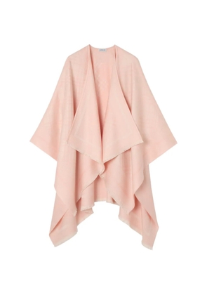 Burberry Check wool cashmere cape - Pink