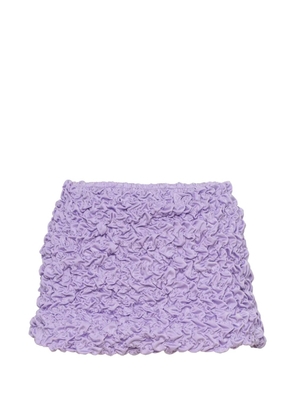 Selia Richwood Lia shirred mini beach skirt - Purple