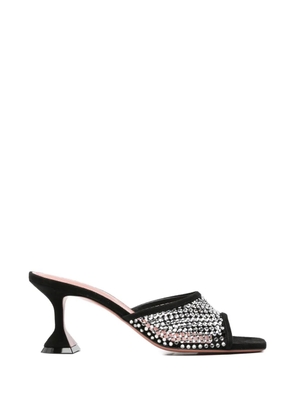 Amina Muaddi Lupita crystal-embellished mules - Black