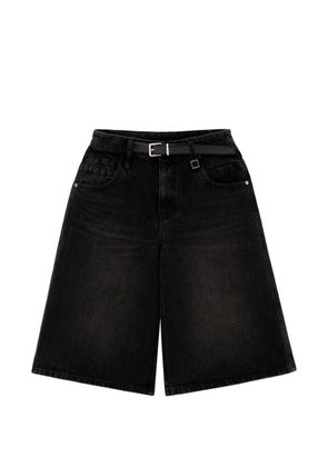 Wooyoungmi belted denim shorts - Black