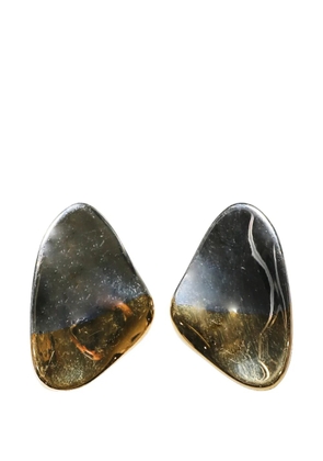 Panconesi two-tone pebble earrings - Silver