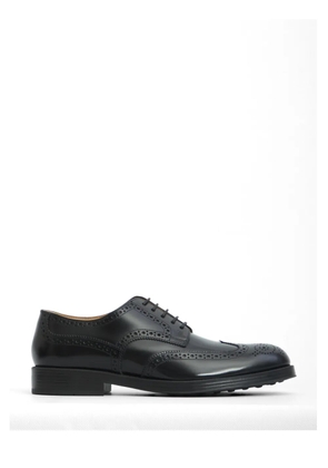 Tod's brogue-detail lace-up derby shoes - Black
