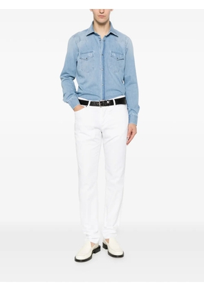 SARTORIO NAPOLI logo-patch trousers - White