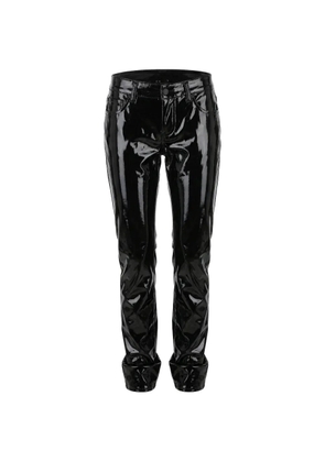 DSQUARED2 patent-effect five-pocket trousers - Black