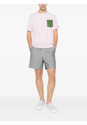 MC2 Saint Barth Blanche shark-print pocket T-shirt - Pink