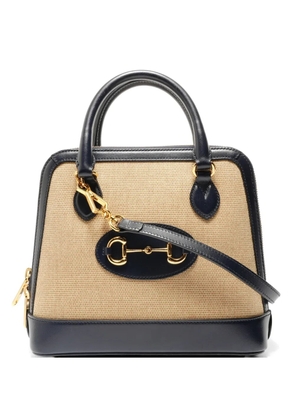 Gucci Pre-Owned 2020-2021 Horsebit 1955 top handle bag - Neutrals