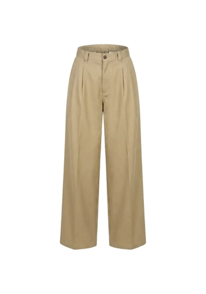 Maison Margiela checked-panel pleated-design trousers - Neutrals