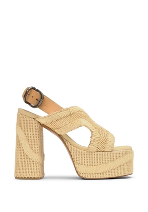 Castañer Francina woven platform sandals - Neutrals