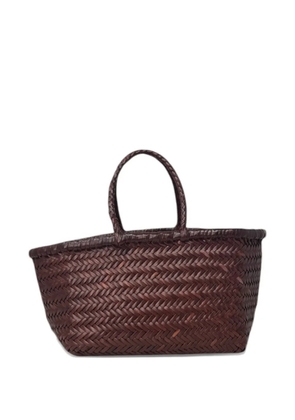 Donna Karan Triple Jump woven tote bag - Brown