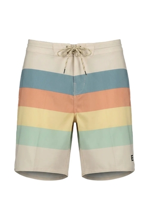 Billabong 73 Low Tide horizontal-stripe swim shorts - Neutrals