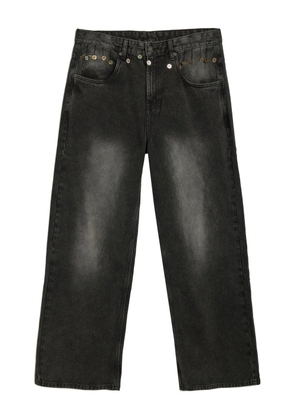 Glass Cypress Buttons hanging jeans - Black
