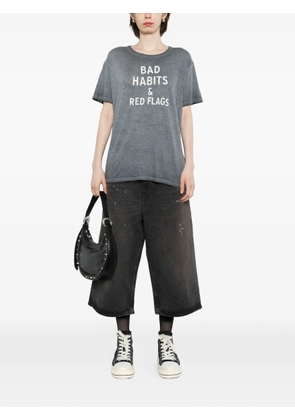 R13 washed-effect T-shirt - Blue