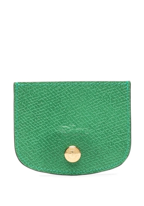 Longchamp Épure logo-embroidered cardholder - Green