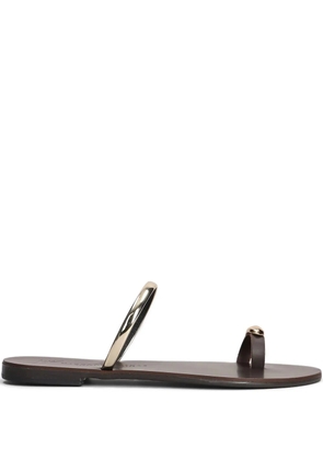 Nicolas Lainas toe-ring sandals - Brown