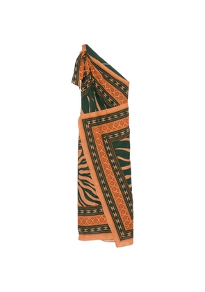 Johanna Ortiz Embracing Courage one-shoulder midi dress - Green