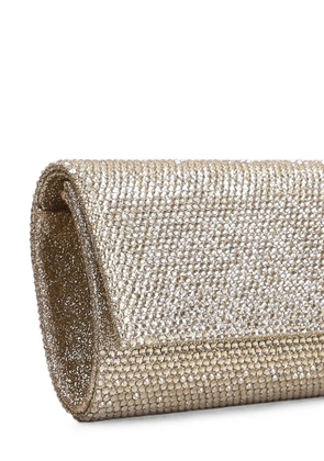 TWENTY FOURHAITCH French-75 crystal-embellished clutch bag - Gold