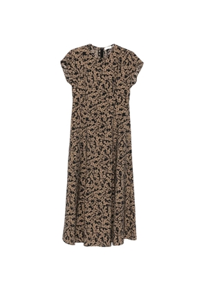 Marc O'Polo floral-print cap-sleeve dress - Blue