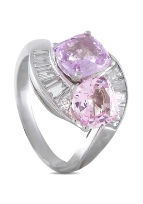 LB Exclusive sapphire and diamond ring - Silver