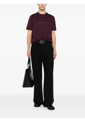 Emporio Armani logo-print T-shirt - Purple
