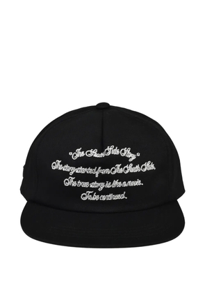 BREATH logo-embroidered snapback cap - Black
