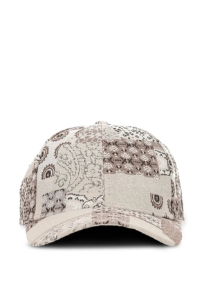 Les Deux patchwork paisley-patterned baseball cap - Neutrals