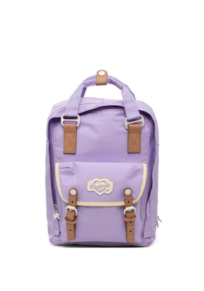 Doughnut Macaroon Kaleido logo-patch buckle-fastening backpack - Purple