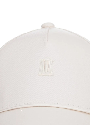 Armani Exchange logo-embroidered baseball cap - White