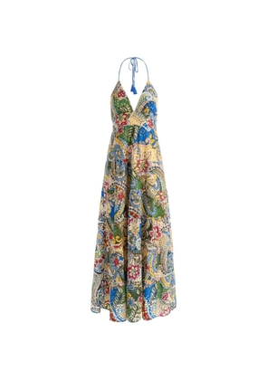 alice + olivia Karolina tiered paisley-print dress - Yellow