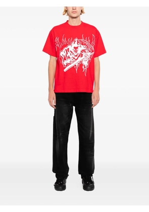 Warren Lotas graphic-print T-shirt - Red