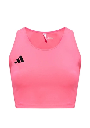 adidas Adizero logo-print top - Pink